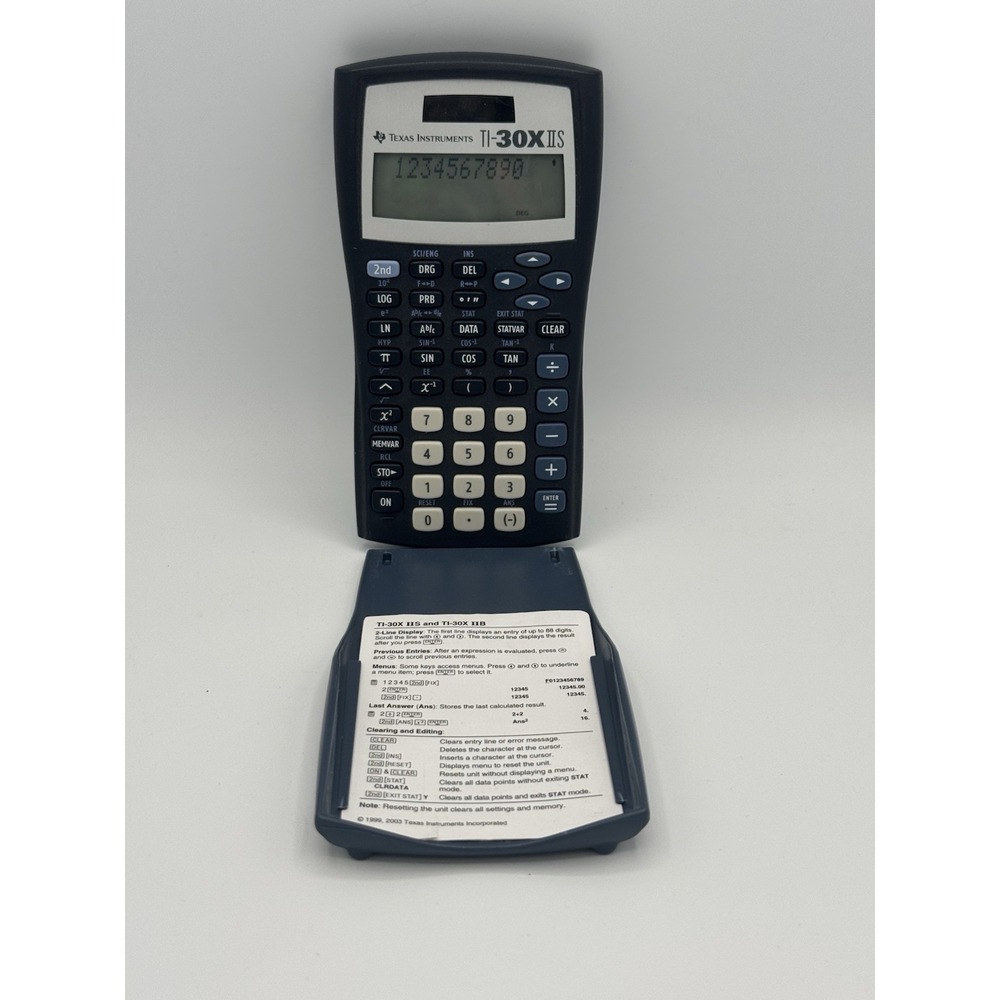 Texas Instruments TI-30X IIS Scientific Calculator Solar Powered TESTED/WORKS‎